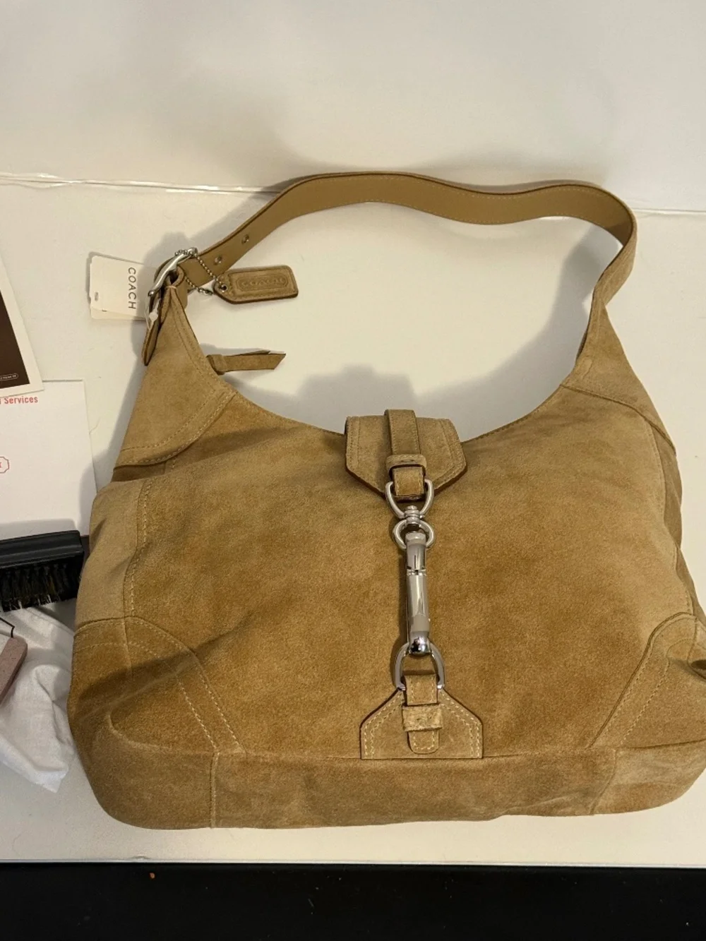 Coach 2004 Suede Hobo Bag from Y2K collection